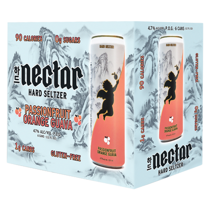 Nectar Hard Seltzer - P.O.G. Passionfruit Orange Guava 6pk 12oz Can 4.8% ABV