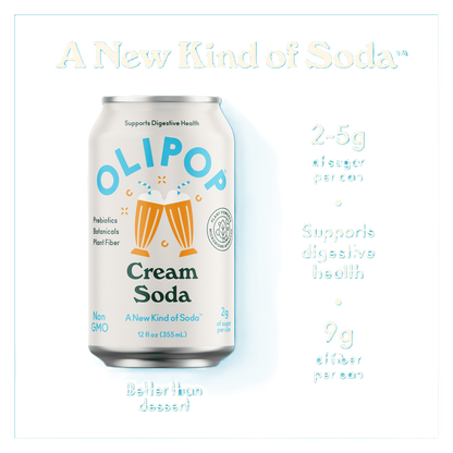 Olipop Cream Soda 12oz Can