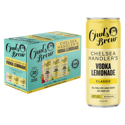 Owl's Brew Variety Vodka Lemonade 8pk 12oz Can 5% ABV