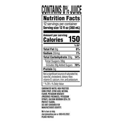 Starry Lemon-Lime 12pk 12oz Can