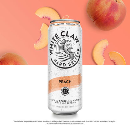 White Claw Peach Single 19.2oz Can 5% ABV