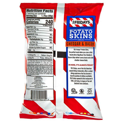 TGI Friday's Cheddar & Bacon Potato Skins 1.75oz