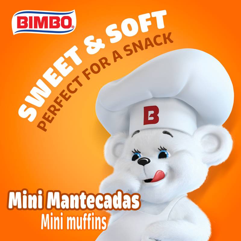 Bimbo Mini Mantecadas Mini Vanilla Muffins 17.6oz