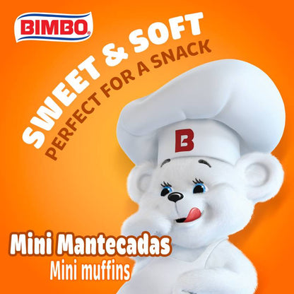 Bimbo Mini Mantecadas Mini Vanilla Muffins 17.6oz