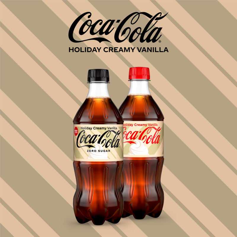 Coca-Cola Holiday Creamy Vanilla 20oz Btl