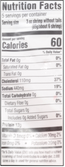 Arctic Shores Cooked / Peeled Shrimp (Frozen, 26-30ct) - 16oz