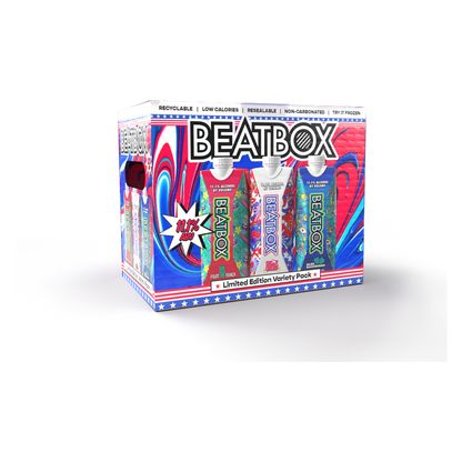 Beatbox Red White and Blue Party Box 6pk 500ml 11.1% ABV
