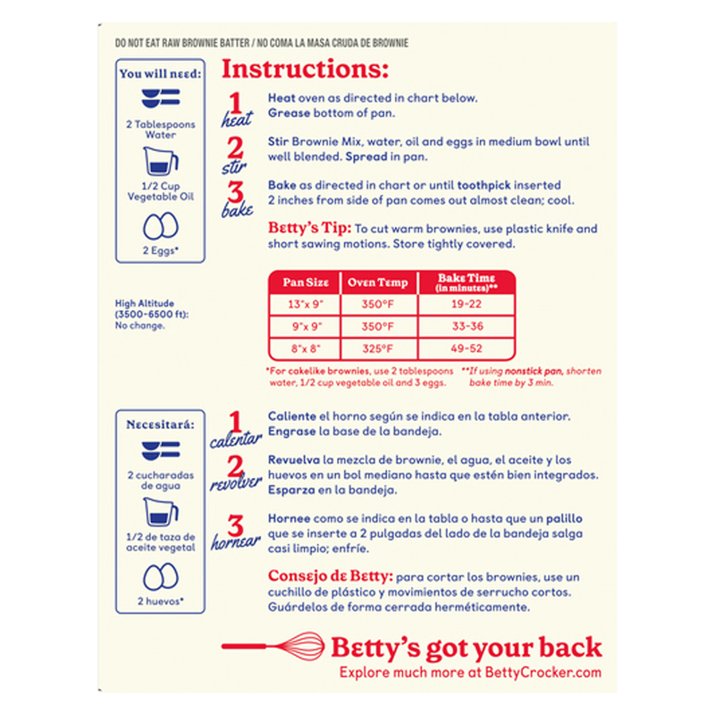 Betty Crocker Brownie Mix Fudge 16.3oz