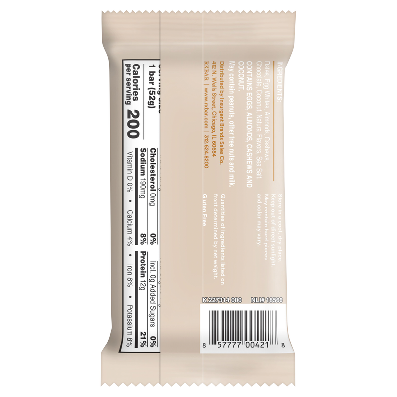 RXBar Coconut Chocolate Protein Bar