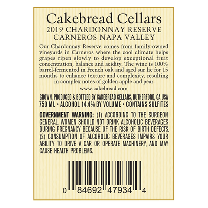 Cakebread Chardonnay Reserve 750ml
