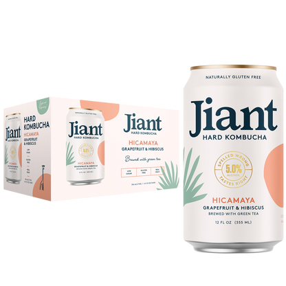 Jiant Hard Kombucha Hicamaya Grapefruit & Hibiscus (6PKC 12 OZ)