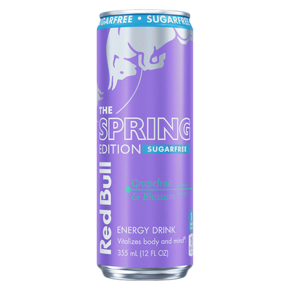 Red Bull Sugar Free The Spring Edition Grapefruit & Blossom Energy Drink 12oz Can