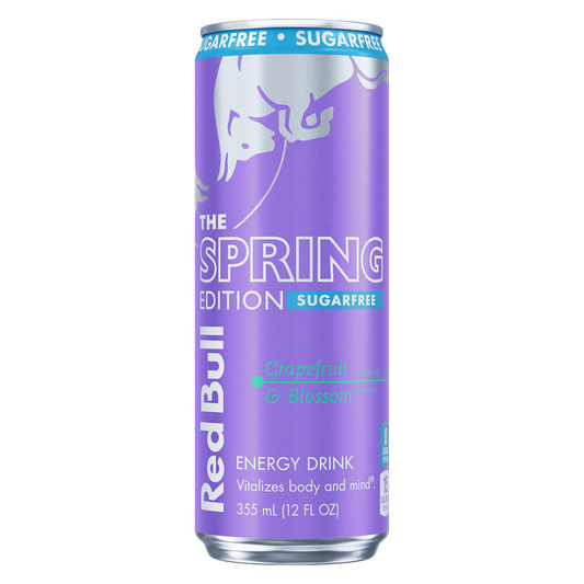 Red Bull Sugar Free The Spring Edition Grapefruit & Blossom Energy Drink 12oz Can
