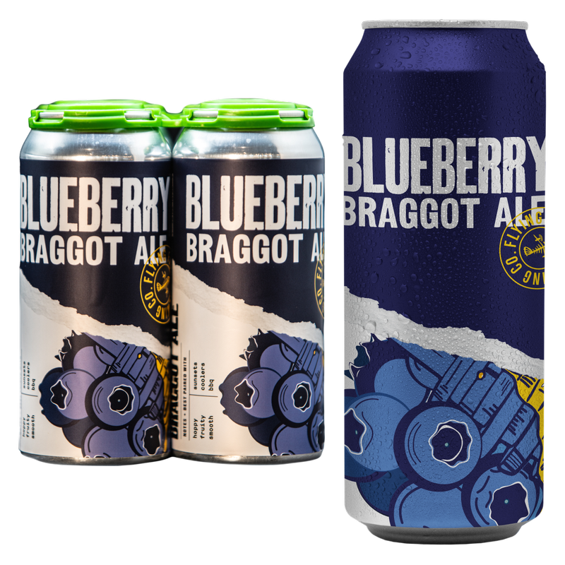 Flying Fish Blueberry Braggot Ale 4pk 16oz Cans 12% Abv