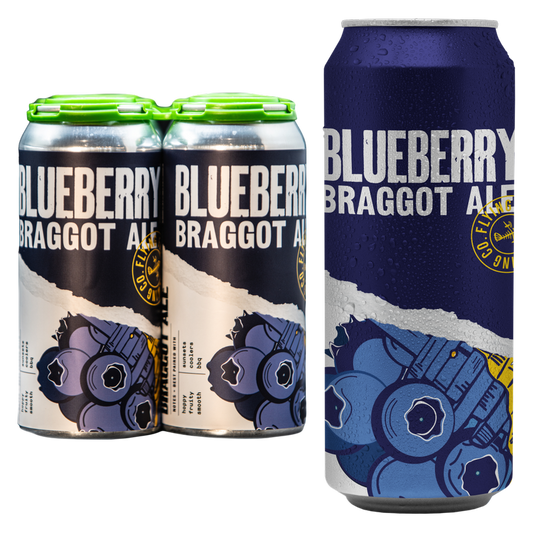 Flying Fish Blueberry Braggot Ale 4pk 16oz Cans 12% Abv