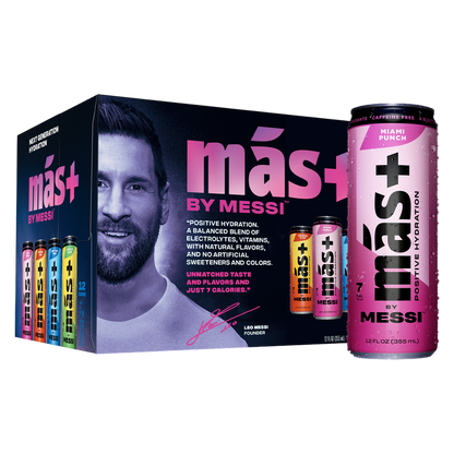 MÁS+ by Messi Variety 12pk 12oz Can