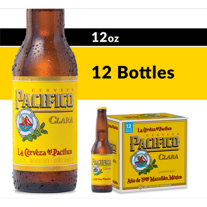 Pacifico 12pk 12oz Btl 4.4% ABV