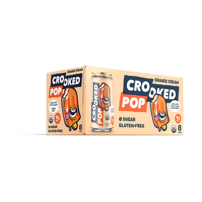 Crooked Pop Organic Orange Cream Hard Soda 8pk 12oz Can