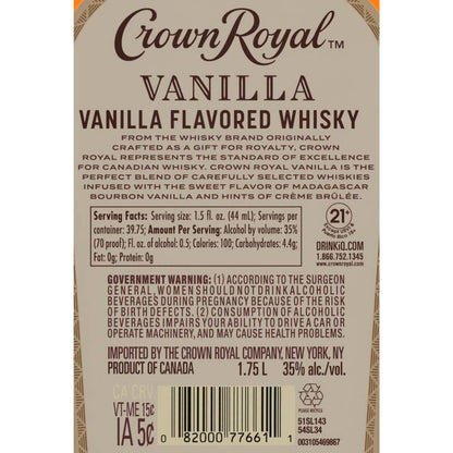Crown Royal Vanilla Whiskey 1.75L