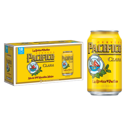 Pacifico 18pk 12oz Cans 4.4% ABV