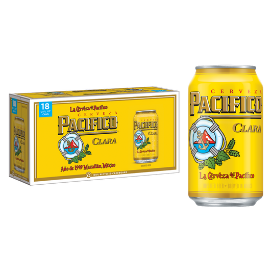 Pacifico 18pk 12oz Cans 4.4% ABV