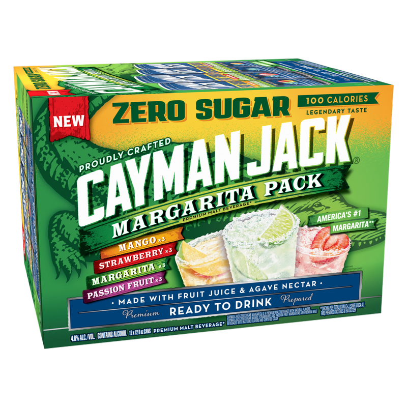 Cayman Jack Zero Sugar Margarita 12pk 12oz Cans 4.8% ABV