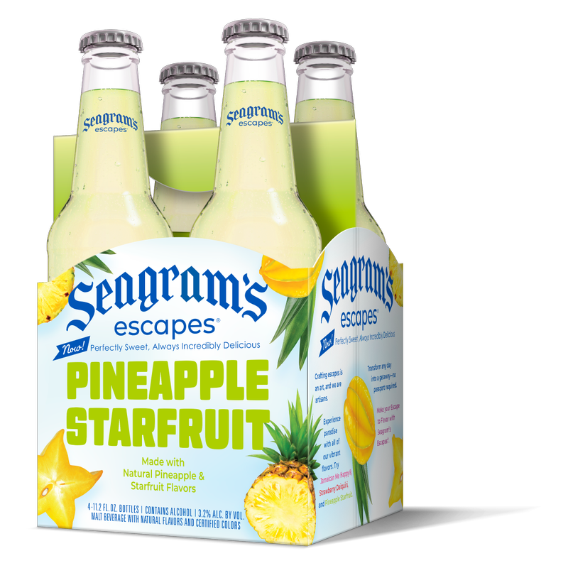 Seagram's Escapes Pineapple Starfruit 4pk 11.2oz Btl