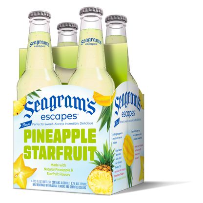 Seagram's Escapes Pineapple Starfruit 4pk 11.2oz Btl