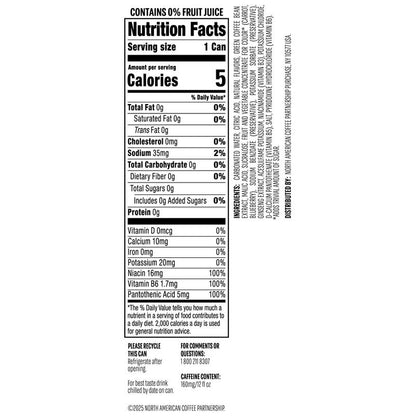 Starbucks Iced Energy Zero Sugar Sparkling Energy Drink Tropical Peach 12oz Can