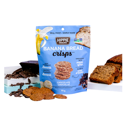 Hippie Snacks Gluten Free Chocolate Banana Bread Crisps 2.5oz