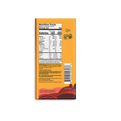 Lily's Milk Chocolate Salted Almond Bar 3oz