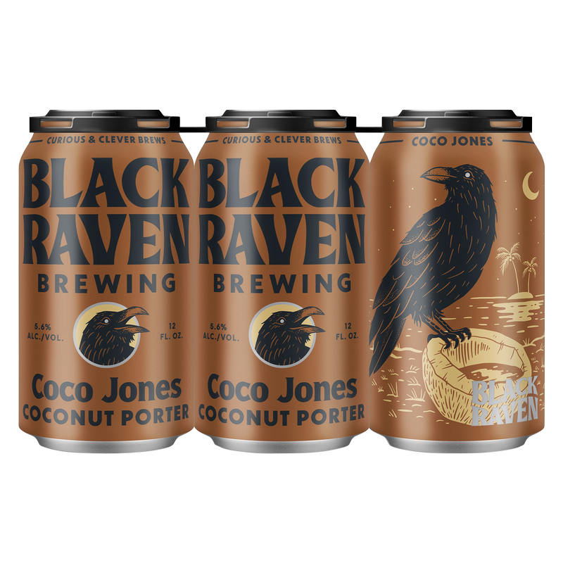 Black Raven Coco Jones Coconut Porter 6pk 12oz Can