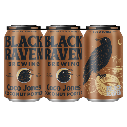 Black Raven Coco Jones Coconut Porter 6pk 12oz Can