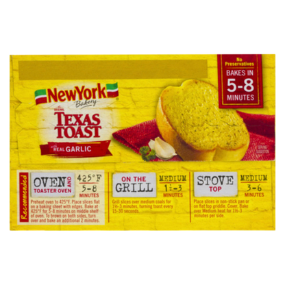 New York Bakery Frozen Garlic Texas Toast - 11.25oz