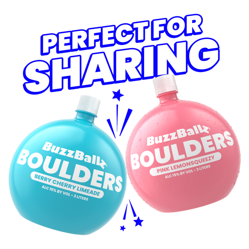 BuzzBallz Boulders Pink Lemonsqueezy 3L Bottle
