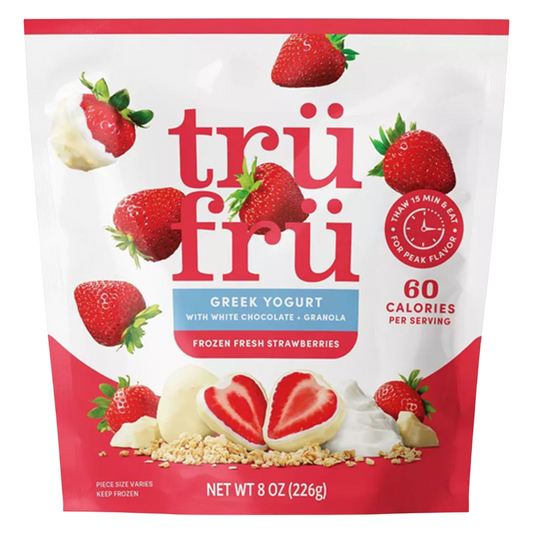 Tru Fru Frozen Greek Yogurt Strawberries 8oz