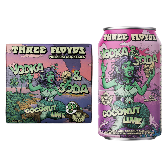 Three Floyds Vodka Soda Coconut & Lime 4pk 12oz Can 5% ABV