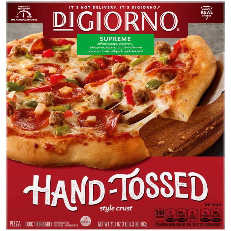 DiGiorno Pizza Hand Tossed Supreme Personal Pizza 10oz