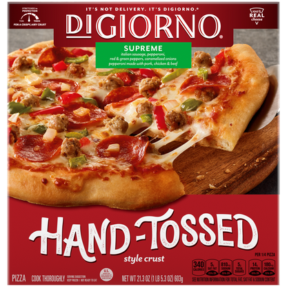 DiGiorno Pizza Hand Tossed Supreme Personal Pizza 10oz