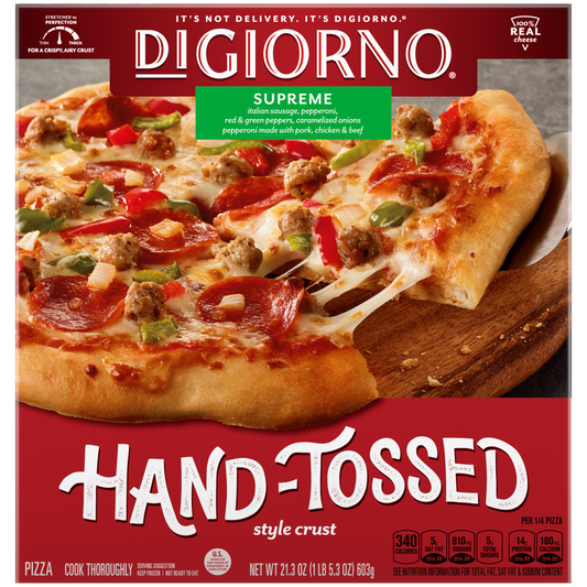 DiGiorno Pizza Hand Tossed Supreme Personal Pizza 10oz