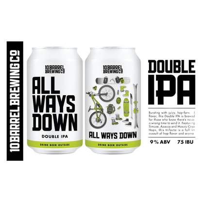 10 Barrel All Ways Down Double IPA 6pk 12oz Can 9.0% ABV