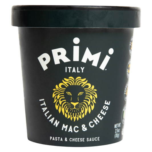 Primi Italian Mac & Cheese Pasta Cup, 2.5oz.