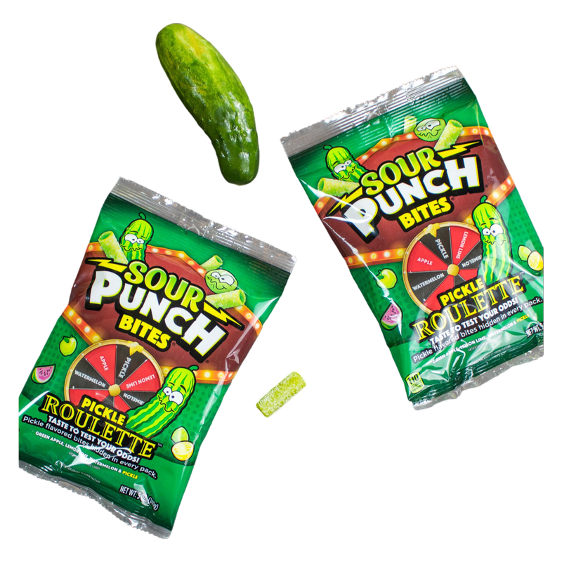 Sour Punch Pickle Roulette, Bites, 5oz