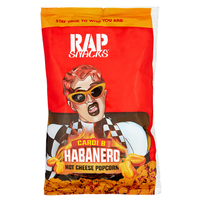 Rap Snacks Cardi B Habanero Hot Cheese Popcorn 2.75oz