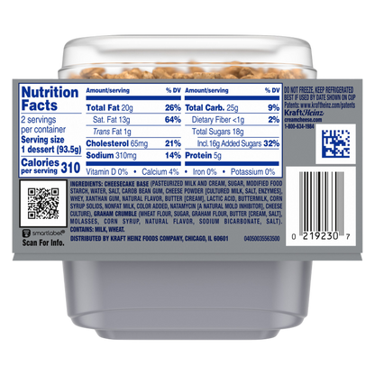 Philadelphia Original Cheesecake Crumble - 2ct/6.6oz