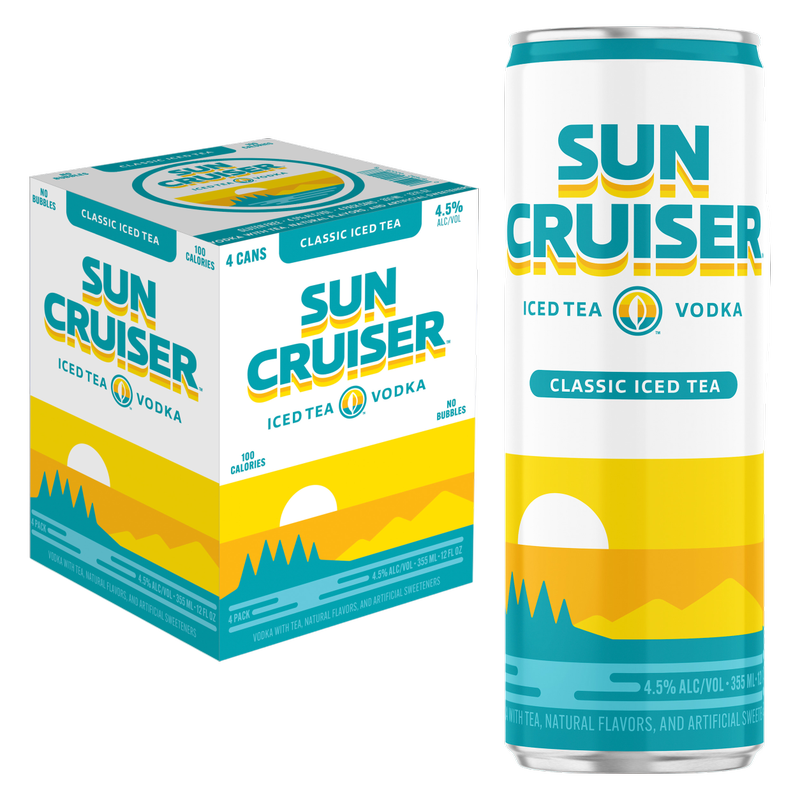 Sun Cruiser Iced Tea Vodka 4pk 12oz Can 4.5% ABV