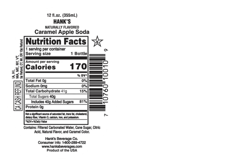 Hank's Caramel Apple 12oz Btl