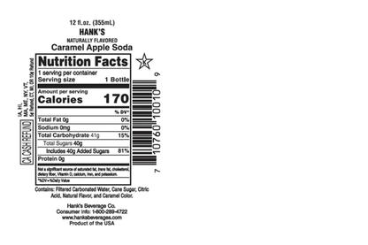 Hank's Caramel Apple 12oz Btl