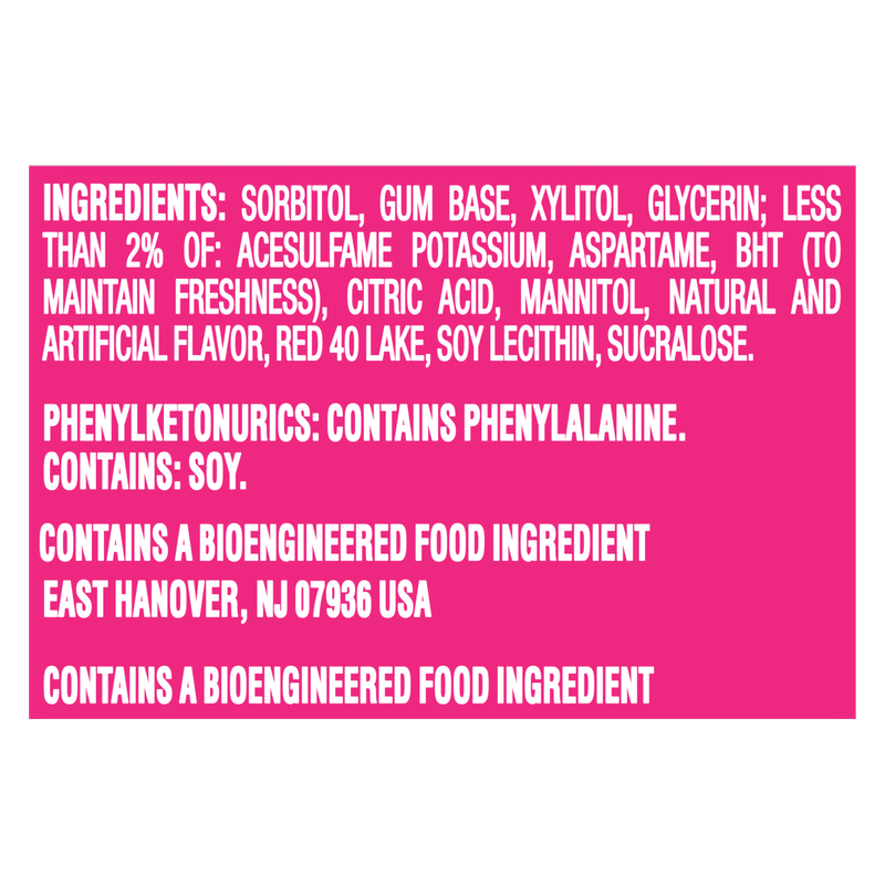 Trident Bubblegum Flavored Gum, 14pc