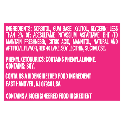 Trident Bubblegum Flavored Gum, 14pc